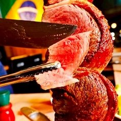 【今月限定】絶品シュラスコと自家製肉寿司含む全16品食べ放題コース 生ビール付き3H飲み放題